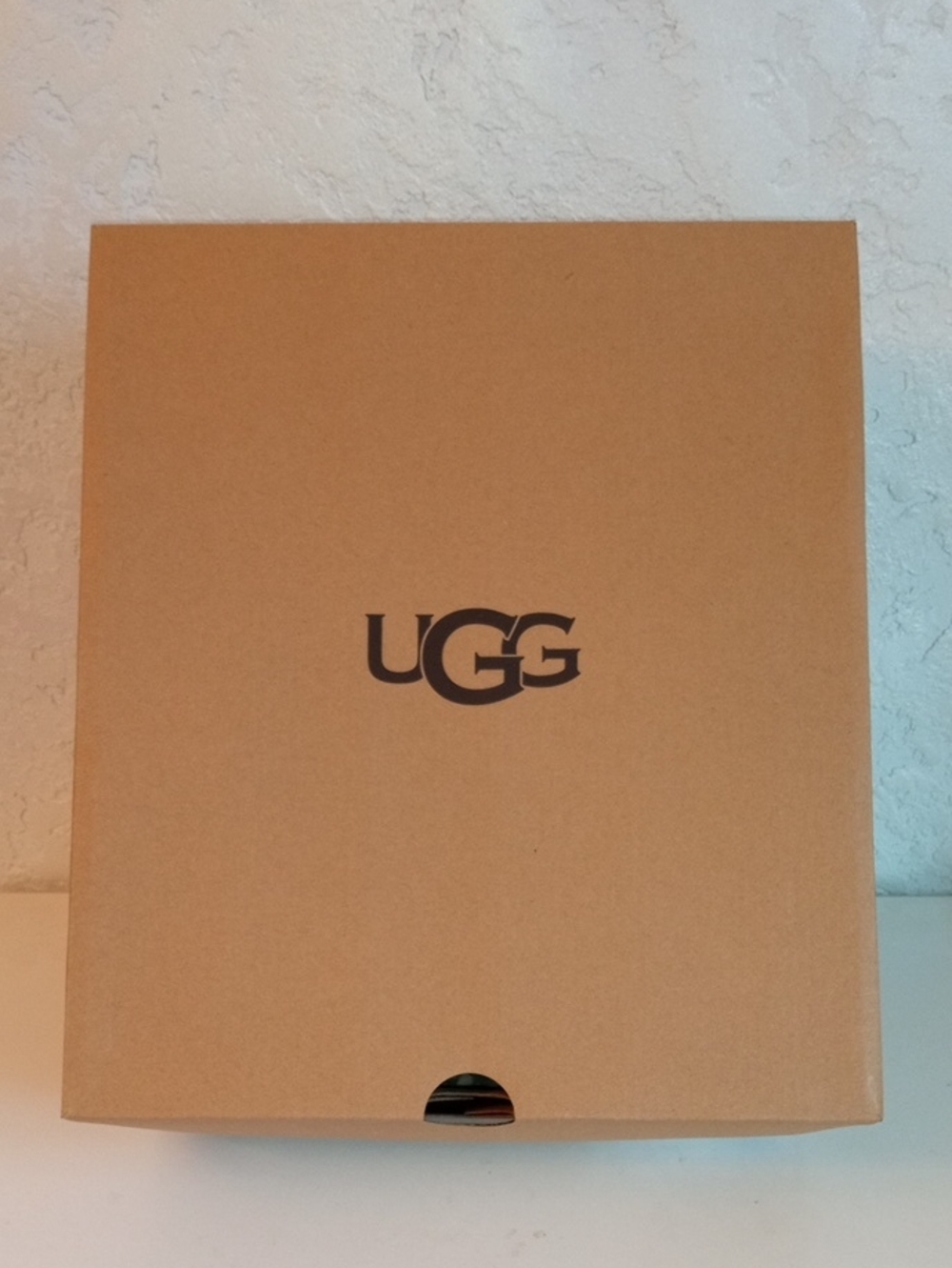 UGG Tan Kraft Shoe Empty Box with Black Logo
